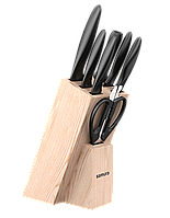 Набір із 7 предметів з підставкою Samura Mojo Black (SMJ-0280B)