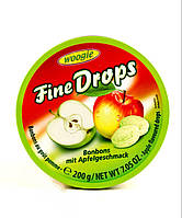 Льодяники зі смаком яблука Woogie Fine Drops Apple flavoured 200g (Австрія)