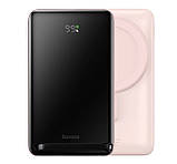 Повербанк BASEUS Magnetic Bracket Wireless Fast Charge 10000mAh Type-C 20W/3A PD/QC PPCX000004 pink, фото 6