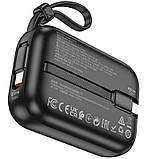 Портативний зарядний пристрій Power Bank Hoco Q20 Fountain 22.5W+PD20W 10000 mAh, Black, фото 3