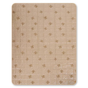 Напівторна літня ковдра односпальна тонка 150х210 см мікрофібра / холофайбер бежева з дрібним малюнком, фото 2