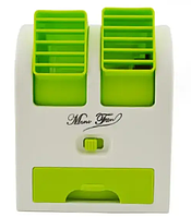 Мобільний вентилятор usb від комп'ютера Мінікондиціонер із функцією зволоження Міні вентилятор portable fan min