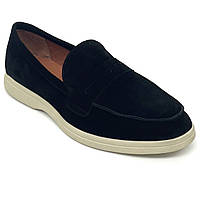 Чоловічі лофери замшеві чорного кольору Sergio Billini 8220 ч/z розмір 40