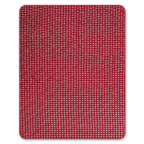 Літня тонка полуторна ковдра стьобана 150х210 мікрофібра / холофайбер односпальна червона з принтом, фото 2