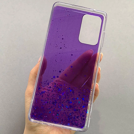 Чохол для Samsung Galaxy A72 накладка блискуча чохол на телефон самсунг а72 фіолетовий r5u, фото 3