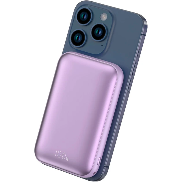 Повербанк, портативний зарядний пристрій Vibe Energy 20W 10000mAh фіолетовий колір PBVE20020009 PROOVE