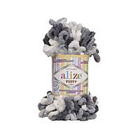 Пряжа Alize Puffy Color № 5925 (Пряжа з петлями Алізе Пуффі Колор)