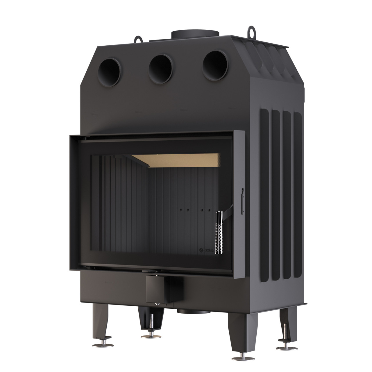 Сталева камінна топка BOKAR 7050 black ceramatex