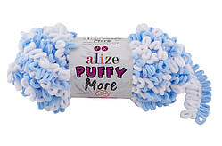 Пряжа Alize Puffy More № 6266 (Пряжа з петлями Пуффі Море)