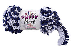 Пряжа Alize Puffy More № 6279 (Пряжа з петлями Пуффі Море)