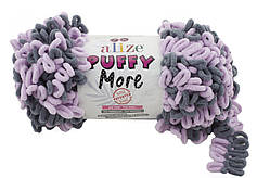 Пряжа Alize Puffy More № 6285 (Пряжа з петлями Пуффі Море)