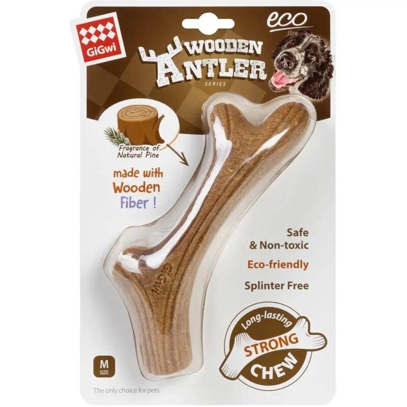 Іграшка для собак GiGwi Wooden Antler, ріг, M, 19х2,5 см
