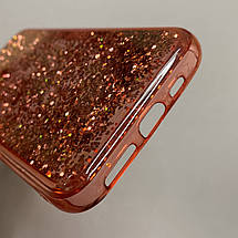 Чохол для Apple iPhone 11 Pro переливається з блискітками чохол на телефон айфон 11 про червоний hrt, фото 4