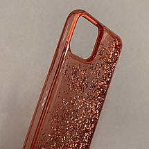 Чохол для Apple iPhone 11 Pro переливається з блискітками чохол на телефон айфон 11 про червоний hrt, фото 3