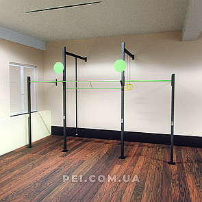 Кросфіт станція пристінна FX3077 (спортивний майданчик для воркаута, спорткомплекс, street workout)