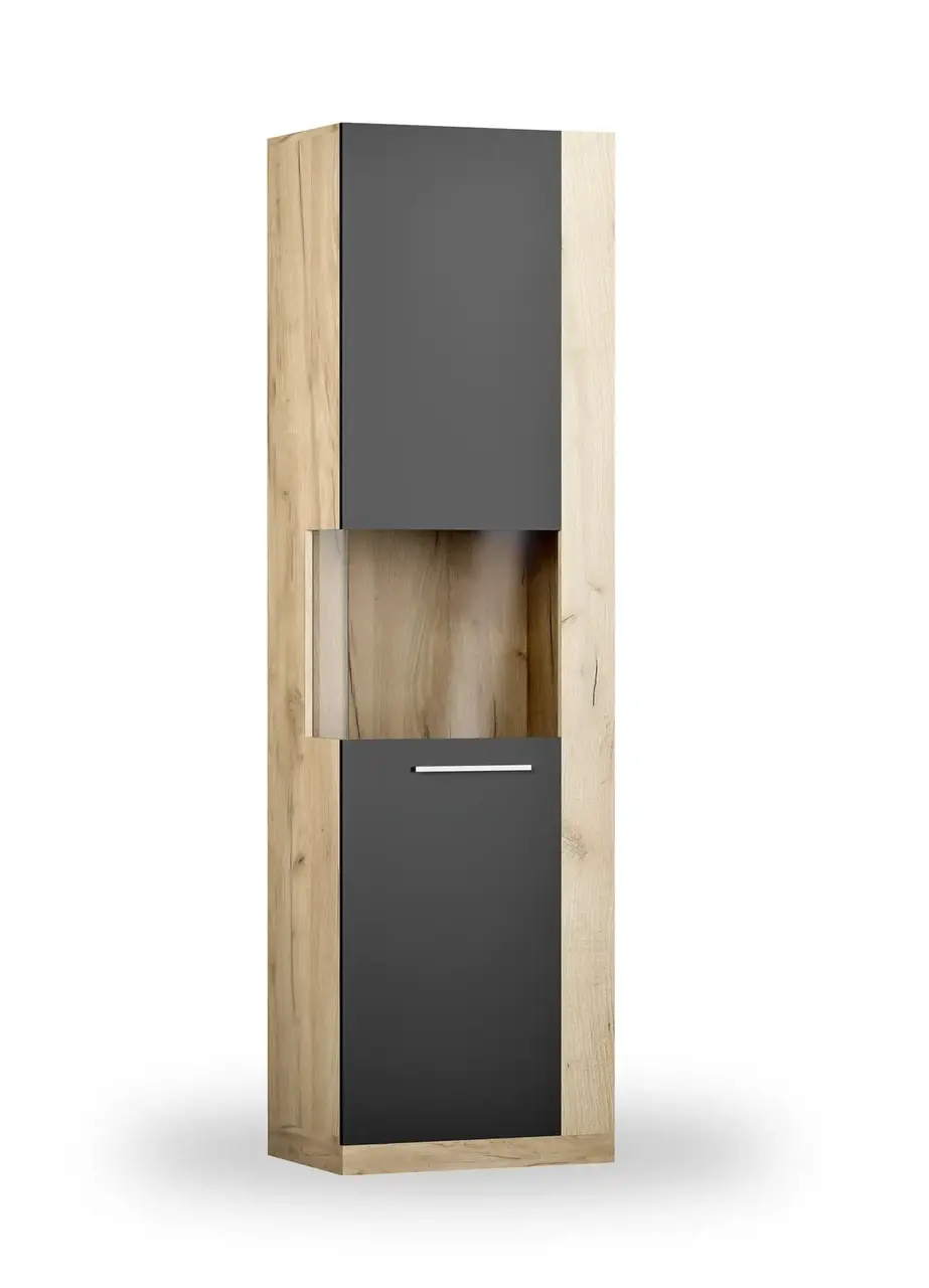 Вітрина з ЛДСП Lumiko Artos Design Польща Дуб крафт золотий/Антрацит, фото 1