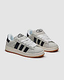 Жіночі кросівки Adidas Campus 00s Crystal White Core Black, фото 4