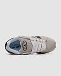 Жіночі кросівки Adidas Campus 00s Crystal White Core Black, фото 3