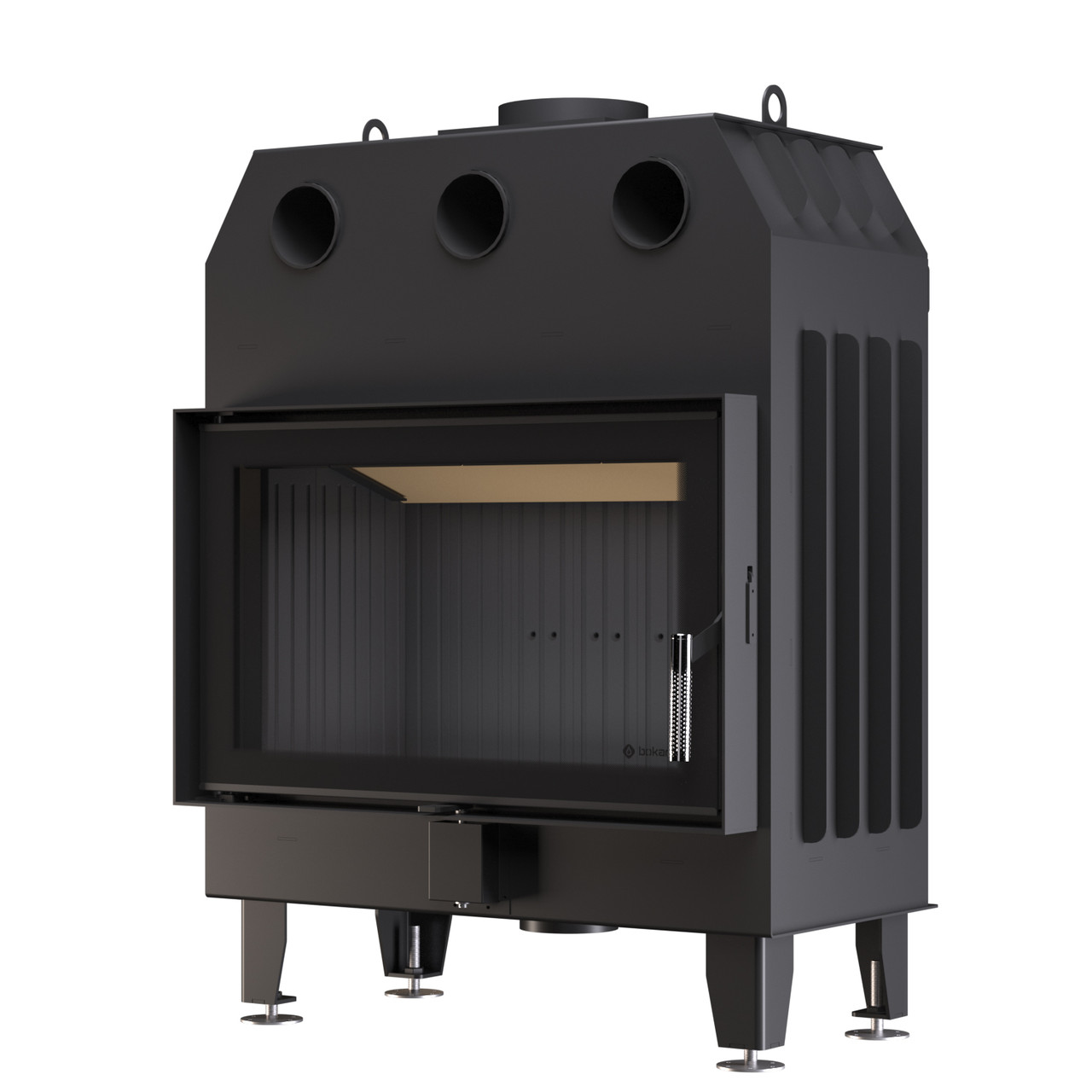 Сталева камінна топка BOKAR 8050 black ceramatex