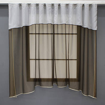 Гардина, (280х170см.) арка на кухню. Колір венге з білим. Код 036к 59-922