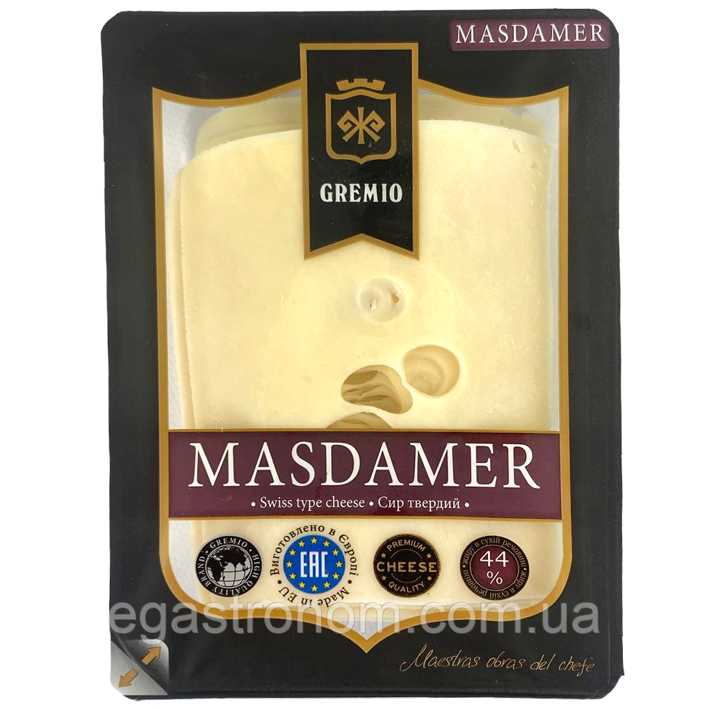 Сир нарізка маздамер Греміо Gremio mazdamer 150g 12шт/ящ (Код: 00-00016556)