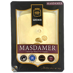 Сир нарізка маздамер Греміо Gremio mazdamer 150g 12шт/ящ (Код: 00-00016556)