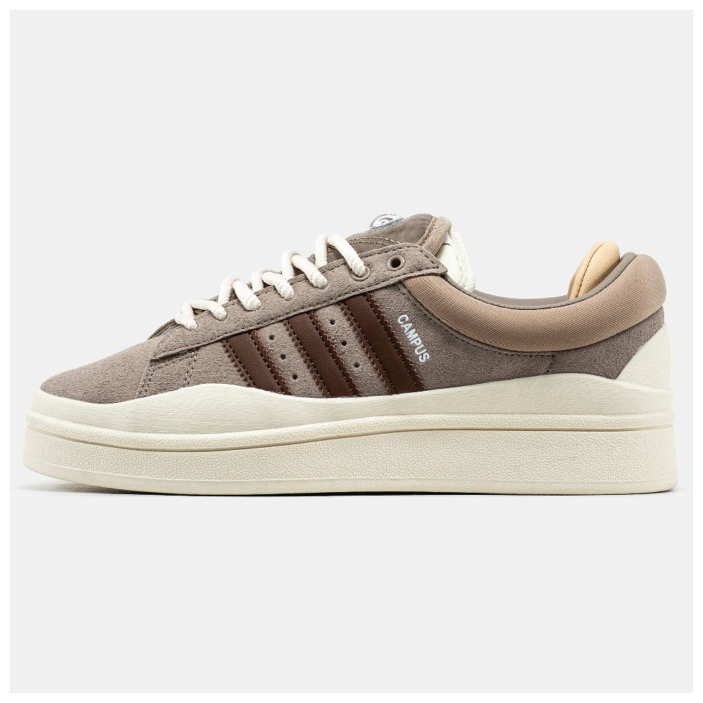 Жіночі кросівки Adidas Campus x Bad Bunny Chalky Brown ID2529, замшеві кросівки адідас кампус бед банні