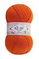 Пряжа акрил Alize Sekerim Bebe № 37 помаранчевий (Алізе Секерім Бейбі)