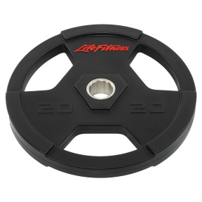 Диски обгумові для штанги LIFE FITNESS 20 кг 51 мм для силових тренувань