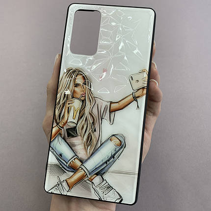 Чохол для Samsung Galaxy Note 20 Ladies з принтом з дівчинкою чохол на телефон самсунг нот 20 білий, фото 1