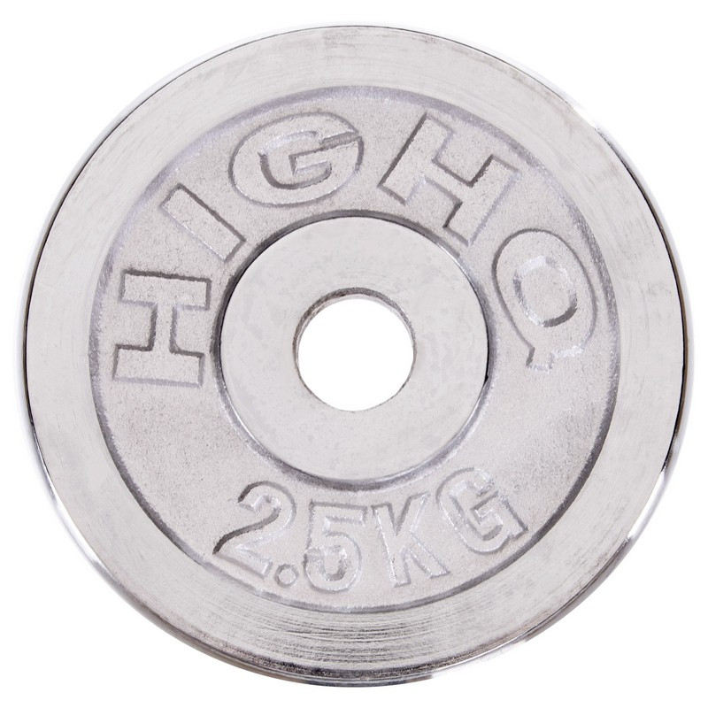 Хромовані диски для штанги Hiqhg Sport TA-1451-2_5S для силових тренувань 2,5 кг 30 мм