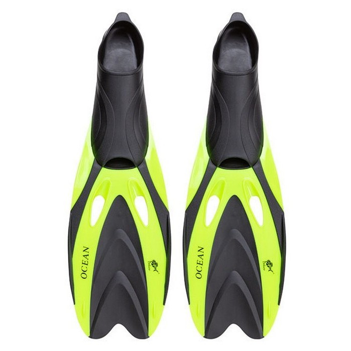 Ласти Dolvor F65SR Ocean, калош - S(38-40) - Лимонний - із закритою п'ятою