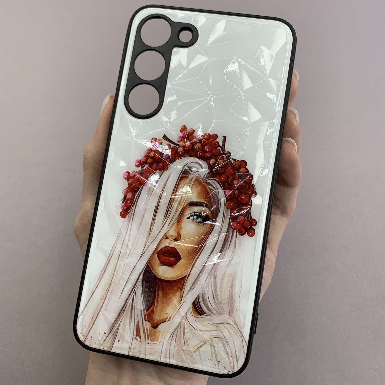 Чохол для Samsung Galaxy S23 Plus Ladies з дівчинкою українкою чохол на телефон самсунг с23 плюс білий