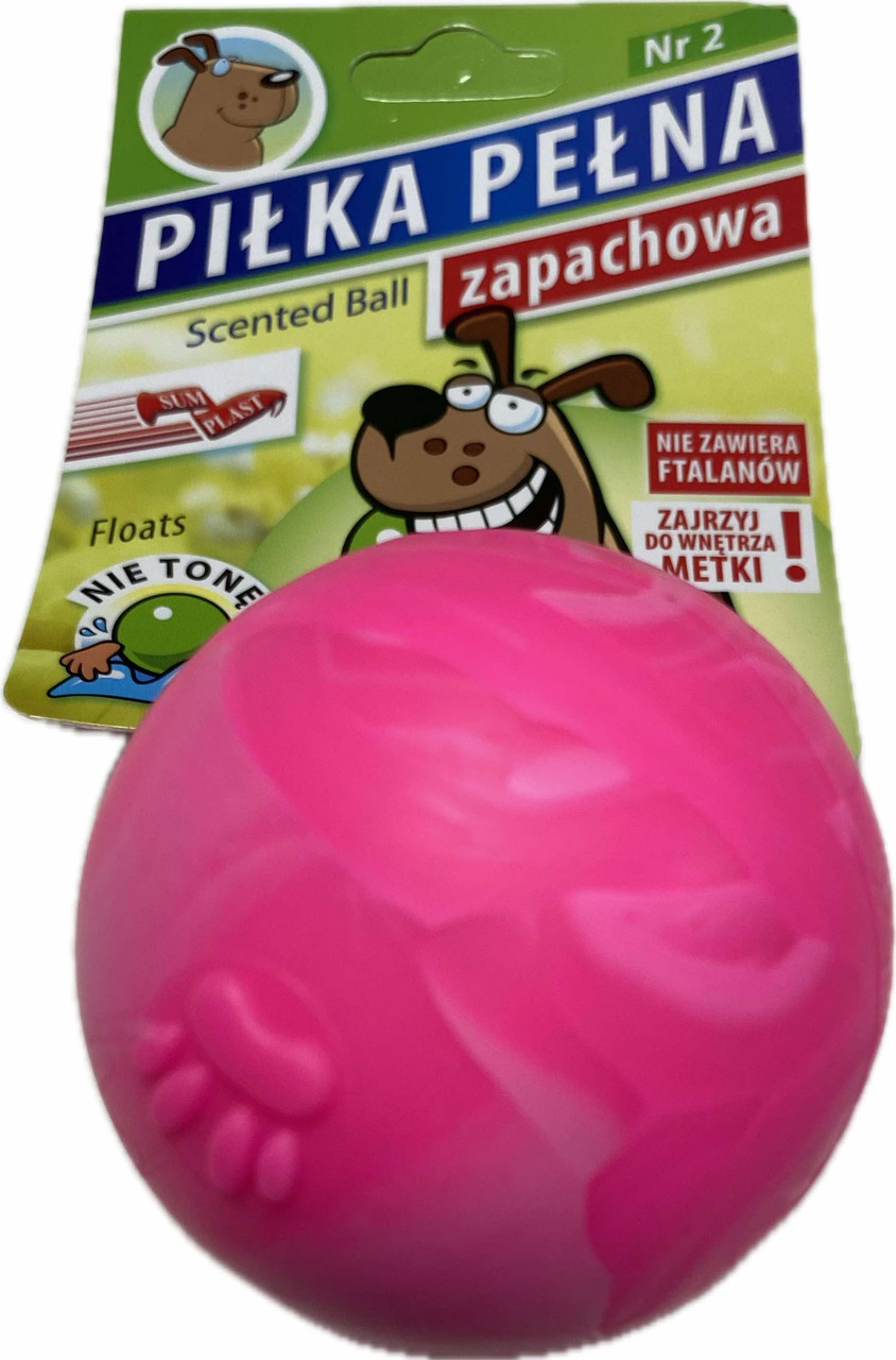 М'яч гума з лапками 6 см з запахом ванілі іграшка для собак SumPlast
