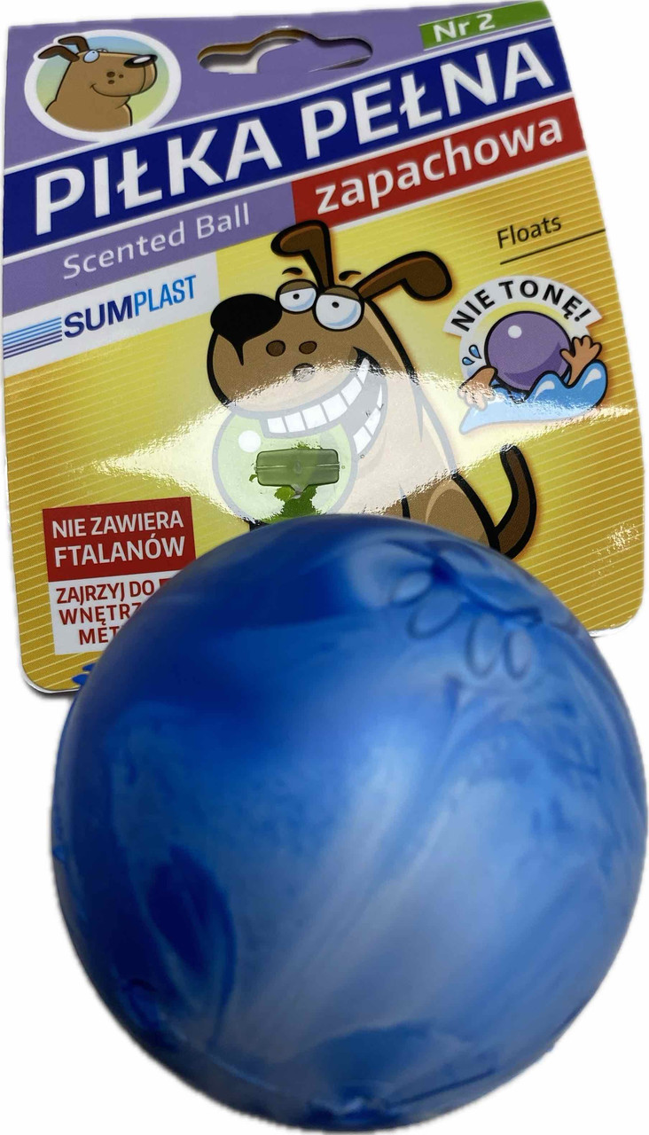 М'яч гума з лапками 8 см з запахом ванілі іграшка для собак SumPlast, фото 1