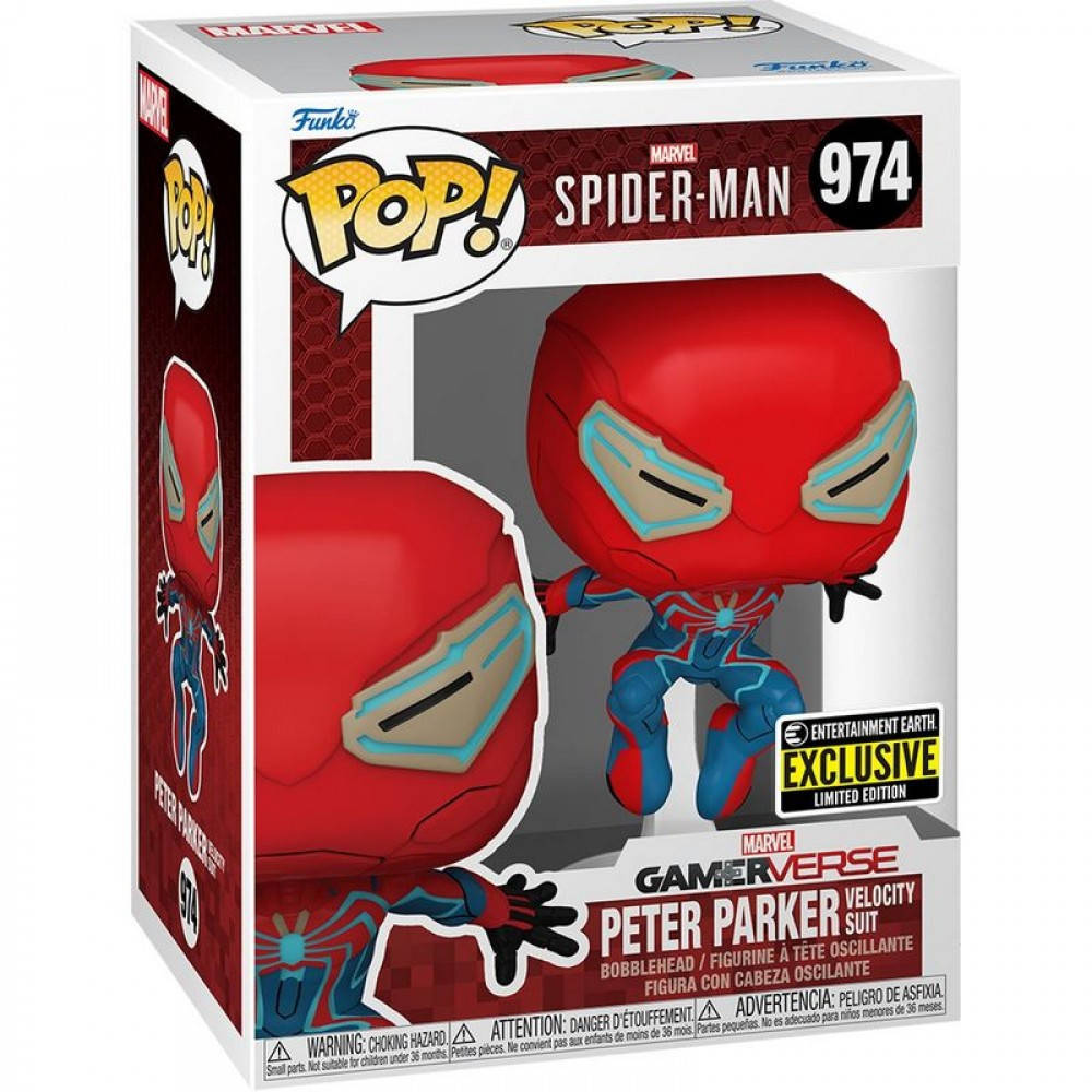 Фігурка FUNKO POP SPIDER-MAN 2 GAME - PETER PARKER VELOCITY SUIT