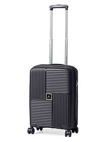 Валіза ручна поклажа S поліпропілен чорна 55х36х20см/35л/2.7кг/Snowbal