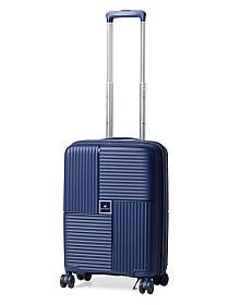 Валіза ручна поклажа S поліпропілен синя 55х36х20см/35л/2.7кг/Snowball