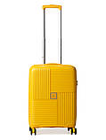 Валіза ручна поклажа S поліпропілен жовта 55х36х20см/35л/2.7кг/Snowbal, фото 2