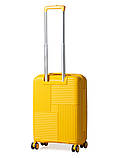 Валіза ручна поклажа S поліпропілен жовта 55х36х20см/35л/2.7кг/Snowbal, фото 3