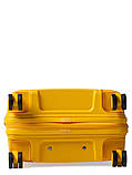 Валіза ручна поклажа S поліпропілен жовта 55х36х20см/35л/2.7кг/Snowbal, фото 7