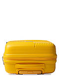 Валіза ручна поклажа S поліпропілен жовта 55х36х20см/35л/2.7кг/Snowbal, фото 8