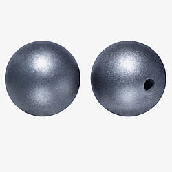 Намистина Куля з перламутром силіконова для гризунків 15 мм Ø 2 мм 1 шт. Гематитовий