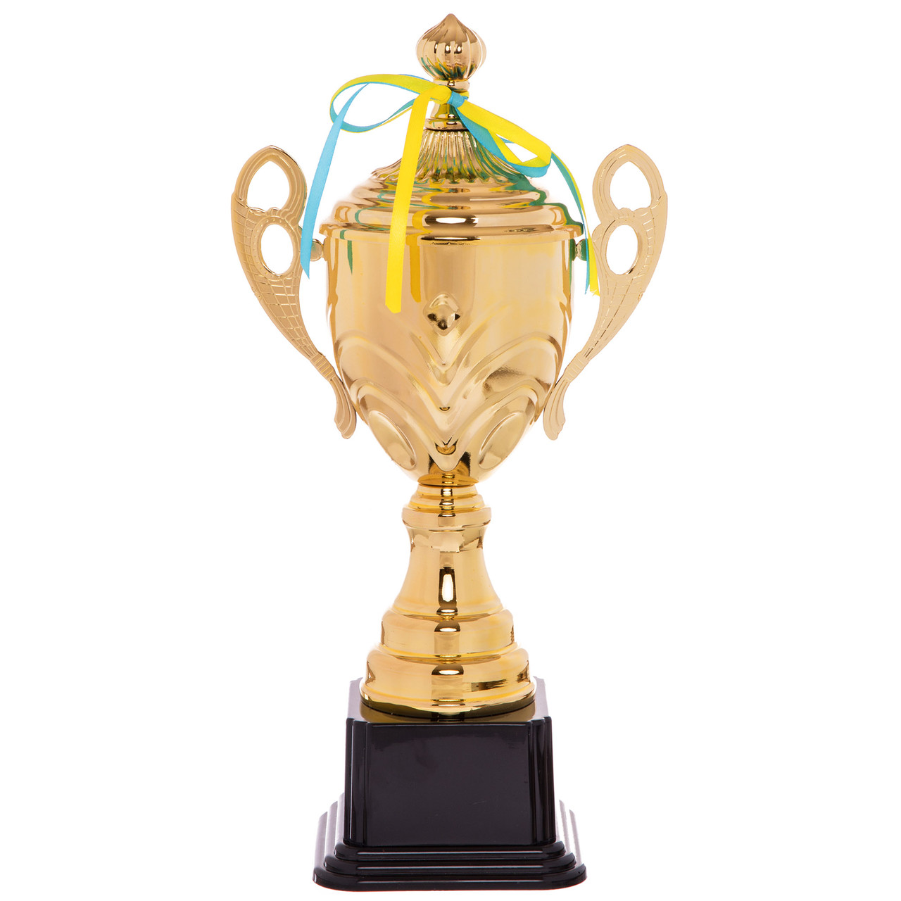 Кубок спортивний із ручками та кришкою TRUST C-4067D висота 34 см, фото 1