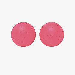 Намистина Куля з блискітками силіконова для гризунків 15 мм Ø 2 мм 5 шт. Червоний