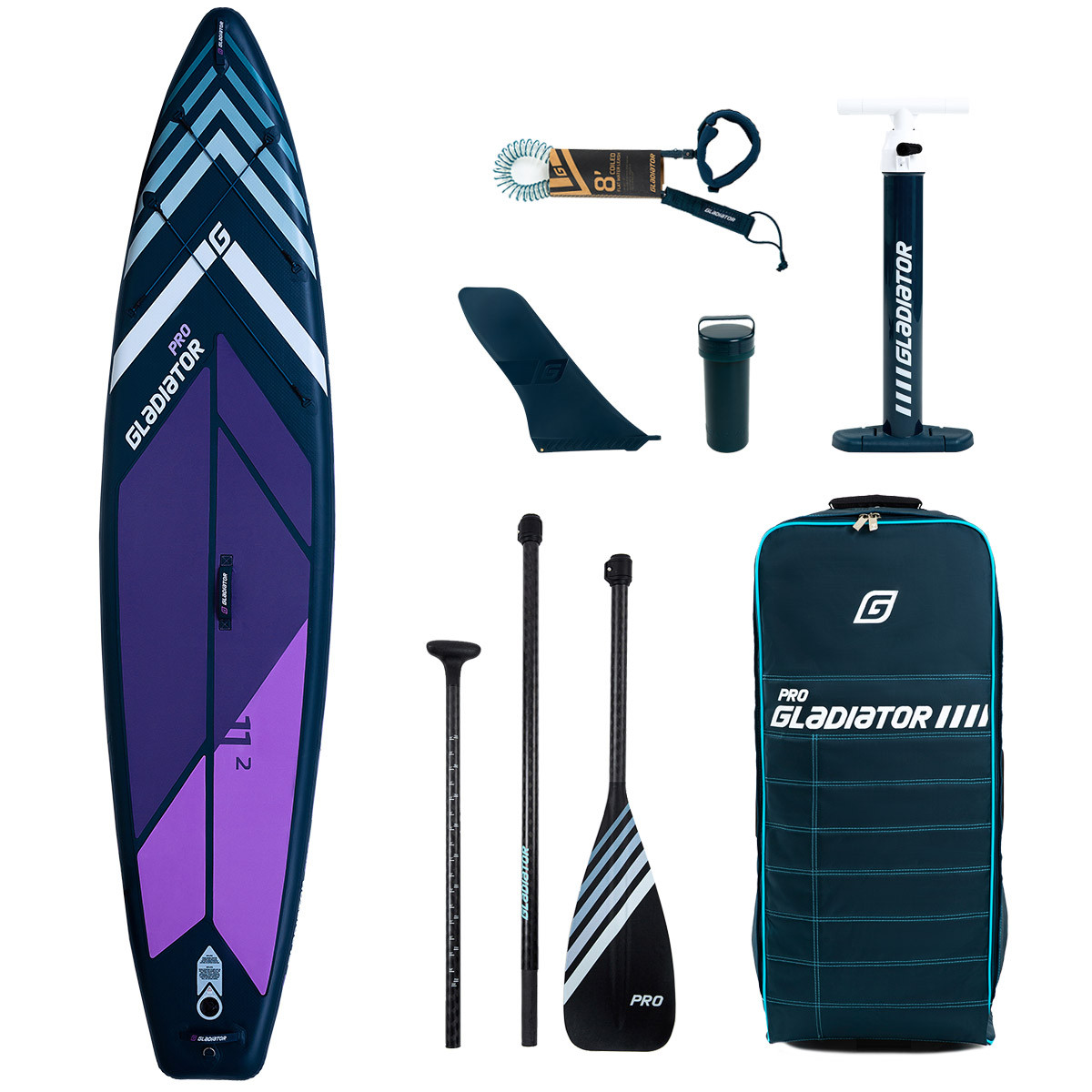 Сапборд Gladiator PRO 11'2" 2022 — надувна дошка для САП серфінгу, sup board
