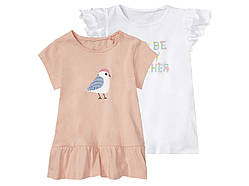 Набір дитячих футболок Lupilu на дівчинку р.110-116