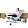 Медичне електроліжко з туалетом і боковим переворотом MIRID Е04. Функціональне ліжко для інваліда. Ліжко для реабілітації., фото 3