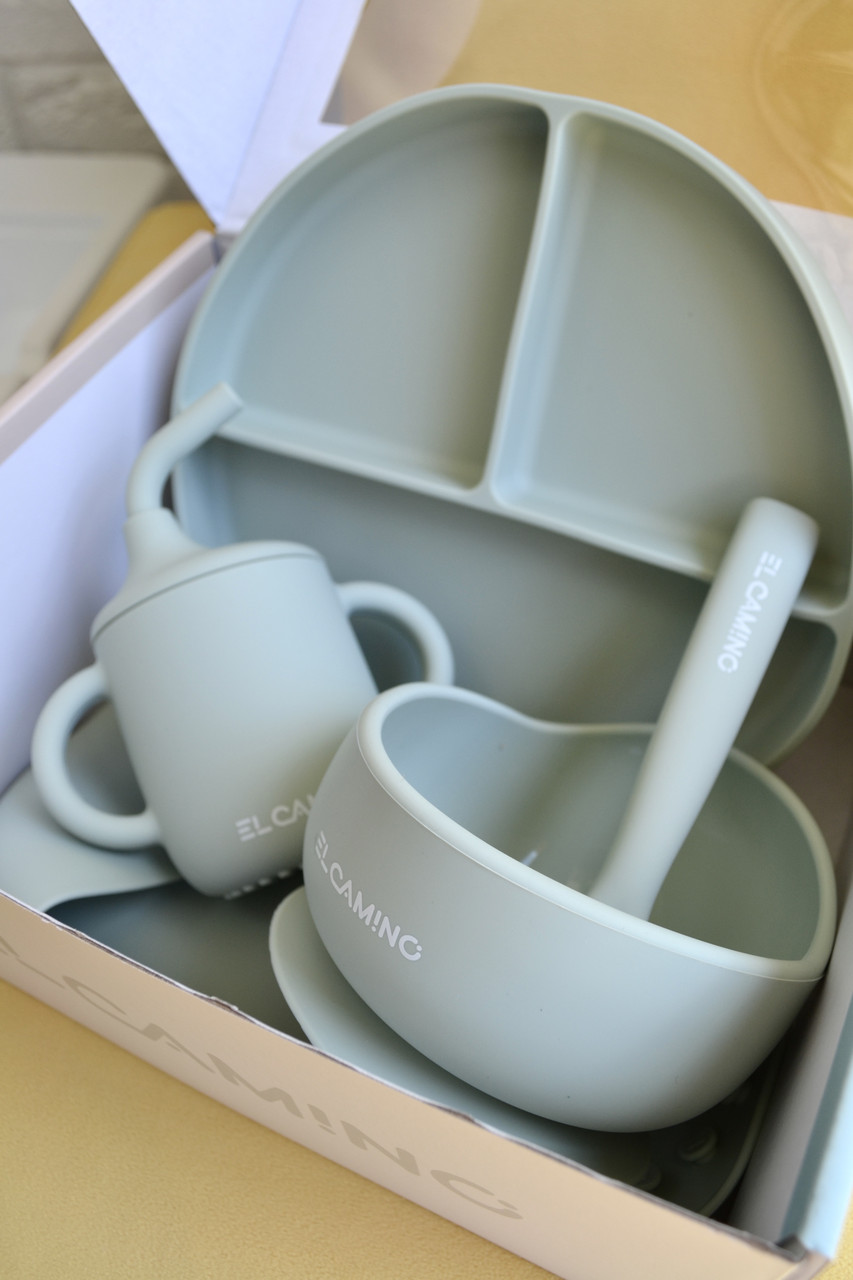 Набір силіконового посуду 5 предметів ME 1172, Green, фото 1