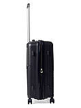 Валіза середня M поліпропілен чорна 66х46х27(+5)см/84л/3.7кг/Snowball, фото 5